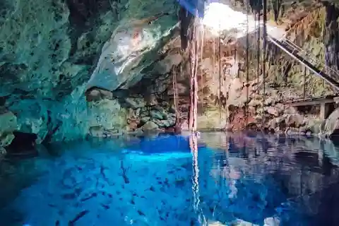 Explore and swim in the wonders of the Homún Cenotes