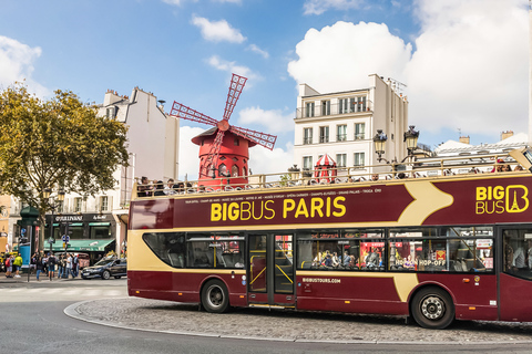 Paris : Big Bus Hop-On Hop-Off Tours avec croisière optionnelleBillet 24 heures