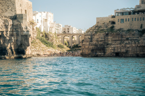Polignano Sea Caves: Boat Tour with Snorkeling & Aperitif Sea Caves Boat Tour from San Vito