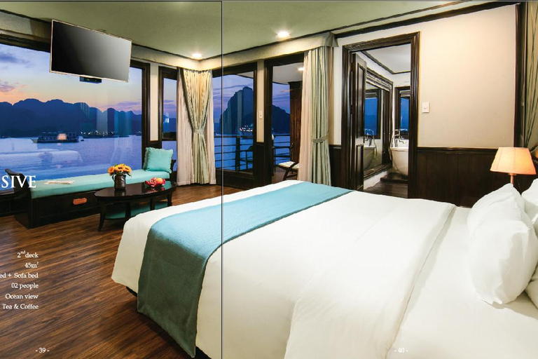 Hanoi: 2-Day Lan Ha, Halong 5-Star Cruises w/Balcony,Bathtub From Hanoi: 2 Days Halong 5 Stars Cruise w/ Balcony, Bathtub