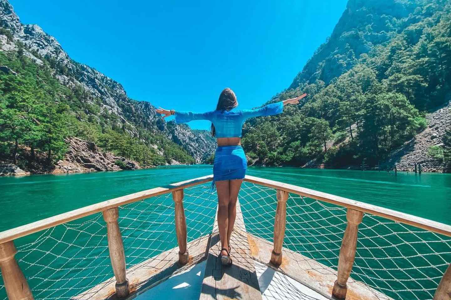 Side/Alanya: Green Canyon Boat Trip w/Unlimited Soft Drinks