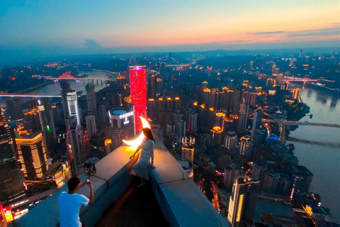 Chongqing Two Rivers avondtour + WFC-gebouw + Ciqikou-tourAvondtour langs de twee rivieren van Chongqing + WFC-gebouw + Ciqikou-tour
