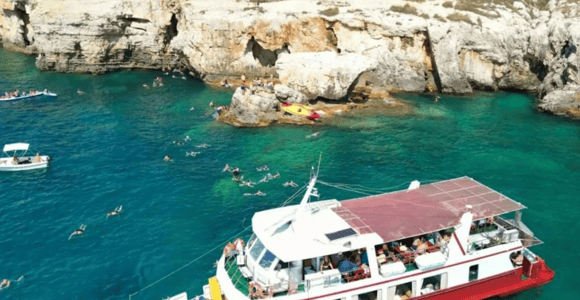 Ganztägige Bootstour Medulin, blaue Höhle, Cres + Delphinsuche