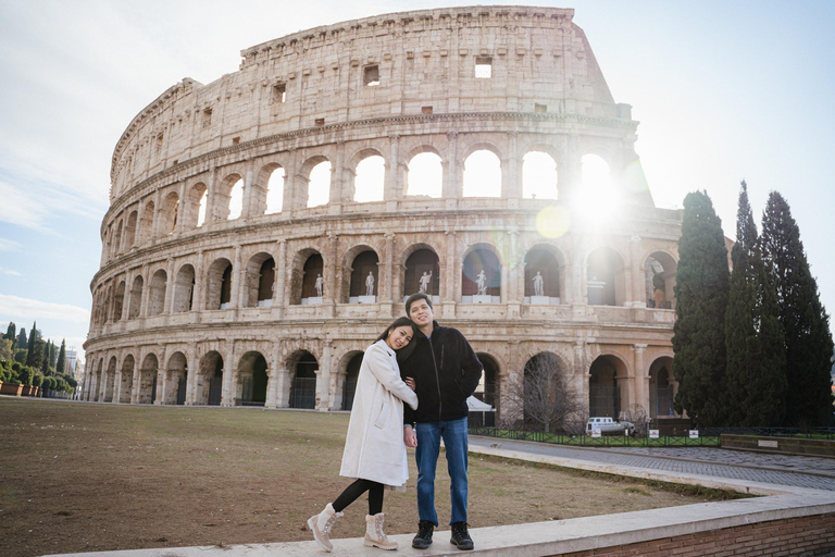 Rome: Private Editorial Shoot at Trevi Fountain or Colosseum Early Morning Trevi Fountain: 30-Minute Private Shoot