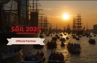 Amsterdam: Offizielle Sail Luxury Sunset Cruise mit Bubbels