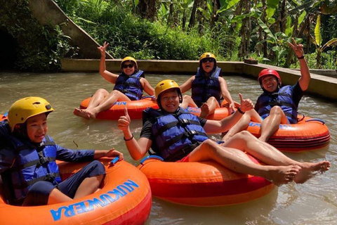 Ubud: Przygoda w jaskini rzecznej z lunchemTubing &amp; ATV Tour z transferem