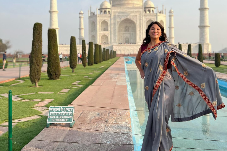 Delhi: Taj Mahal Sunrise & Agra Private Tour with Guide Car + Tour Guide only