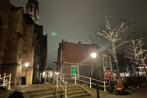 Delft: Passeggiata di Natale con Oliebollen e Glühwein