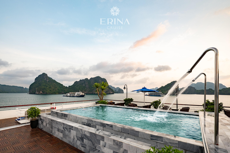 2/3-Day Halong & Lan Ha Bay Erina 5* Cruise balcony, bathtub 3-Days Cruise with Transfer from/to Hanoi or Ninh Binh