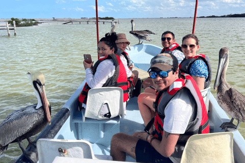 From Merida: Las Coloradas, Rio Lagartos & Beach Tour Desde Mérida: Tour Las Coloradas, Rio Lagartos y Playa