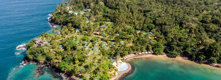 São Tomé : Excursion en bateau d'une journée sur l'île de Rolas
