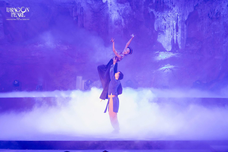 From Hanoi: Ha Long Bay Cruise, Cave Tour, and Dinner Show