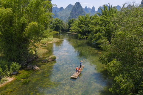 YangShuo: Yulong River Bamboo Raft Ticket with Route Options Jinlong Bridge to Jiuxian 60 Minutes | Up to 2 People