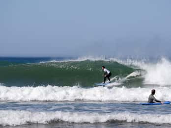 Ribeira d'ilhas , surflessen bij Ericeira WSReserve