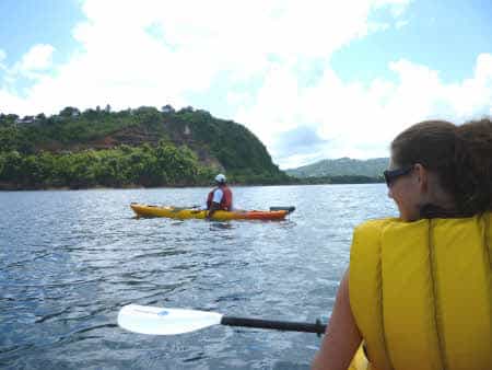 marigot bay kayaking with pigeon island tour and hike