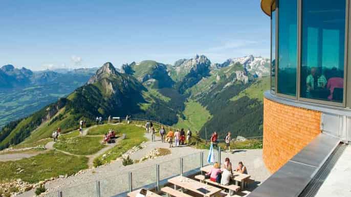 mountains cheese and chocolate in appenzell