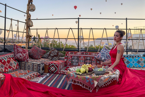 Cappadoce : Photoshop sur les toits en montgolfière