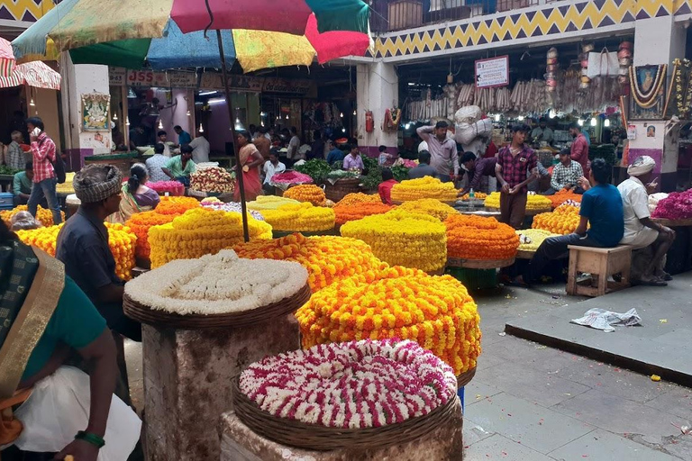 Bangalore : Promenade nocturne dans la rue et visite du marché