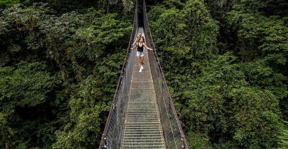 La Fortuna: Mistico Hanging Bridges, Waterfall & Lunch