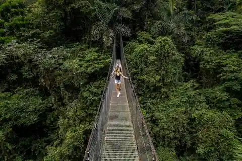 La Fortuna: Mistico hängande broar, lunch och vattenfall