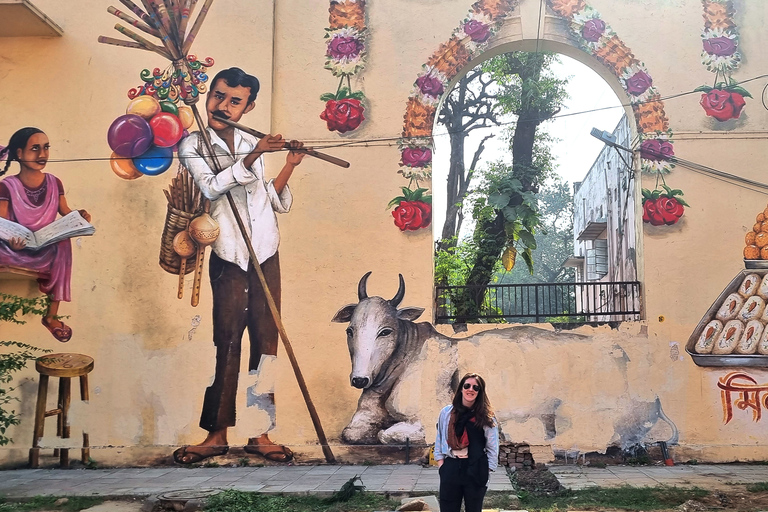 Delhi: arte callejero, antiguo Stepwell y almuerzo del sur de la India