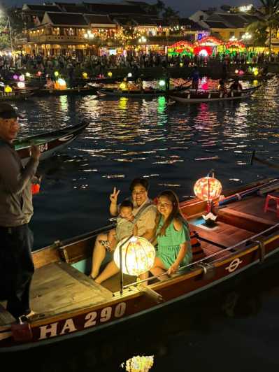 Hoi An: Nocna wycieczka łodzią po rzece Hoai z puszczaniem lampionów