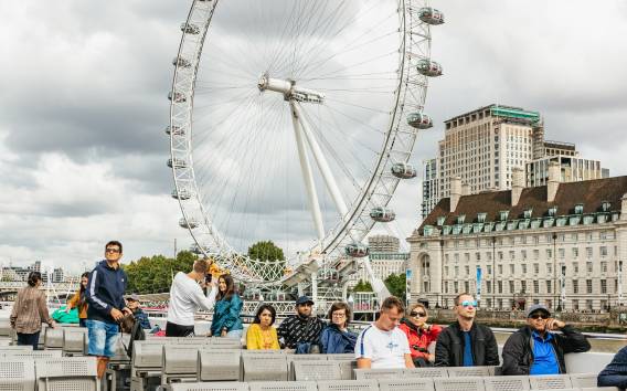 London: London Eye & Big Bus Hop-On-Hop-Off mit Bootsfahrt