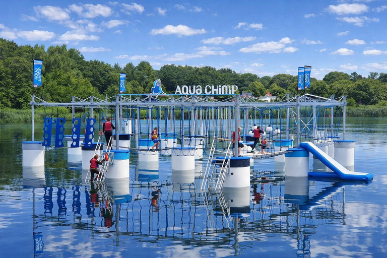 Wurster North Sea Coast: Aqua Chimp Climbing Park by the Lake Wurster Nordseeküste: Ticket for the Aquachimp Water Climbing Park