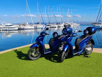 From Calasetta: Scooter hire on the island of Sant'Antioco