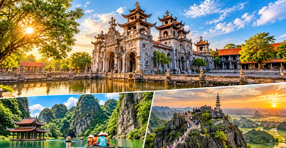 Hanoi: Phat Diem Stone Cathedral - Trang An - Mua Cave 1 Day