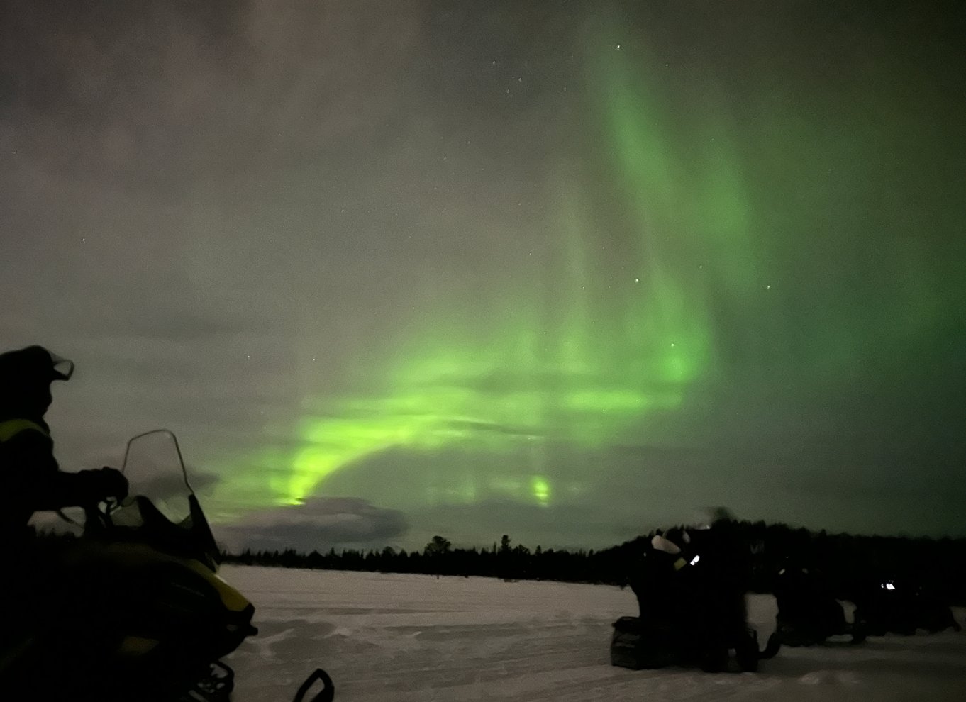 Kiruna: Guidet snescootertur og nordlysjagt