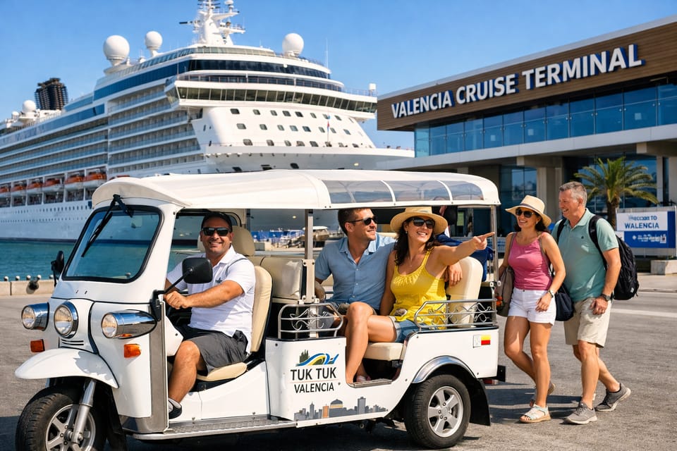 Valencia for Cruise Passengers: Tuk-Tuk Tour (2 hours)