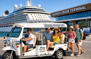 Valencia für Kreuzfahrtreisende: Tuk-Tuk-Tour (2 Stunden)