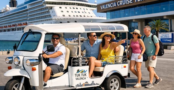 Valencia for Cruise Passengers: Tuk-Tuk Sightseeing Tour (2 hours)