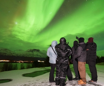 Tromsø: Northern Lights Minibus Small Private Tour Group