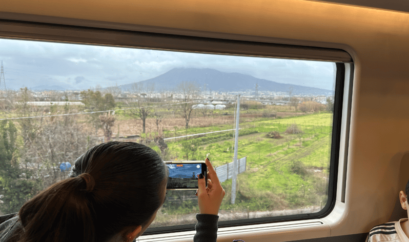 Da Roma: Tour di Pompei ed Ercolano con treno ad alta velocità