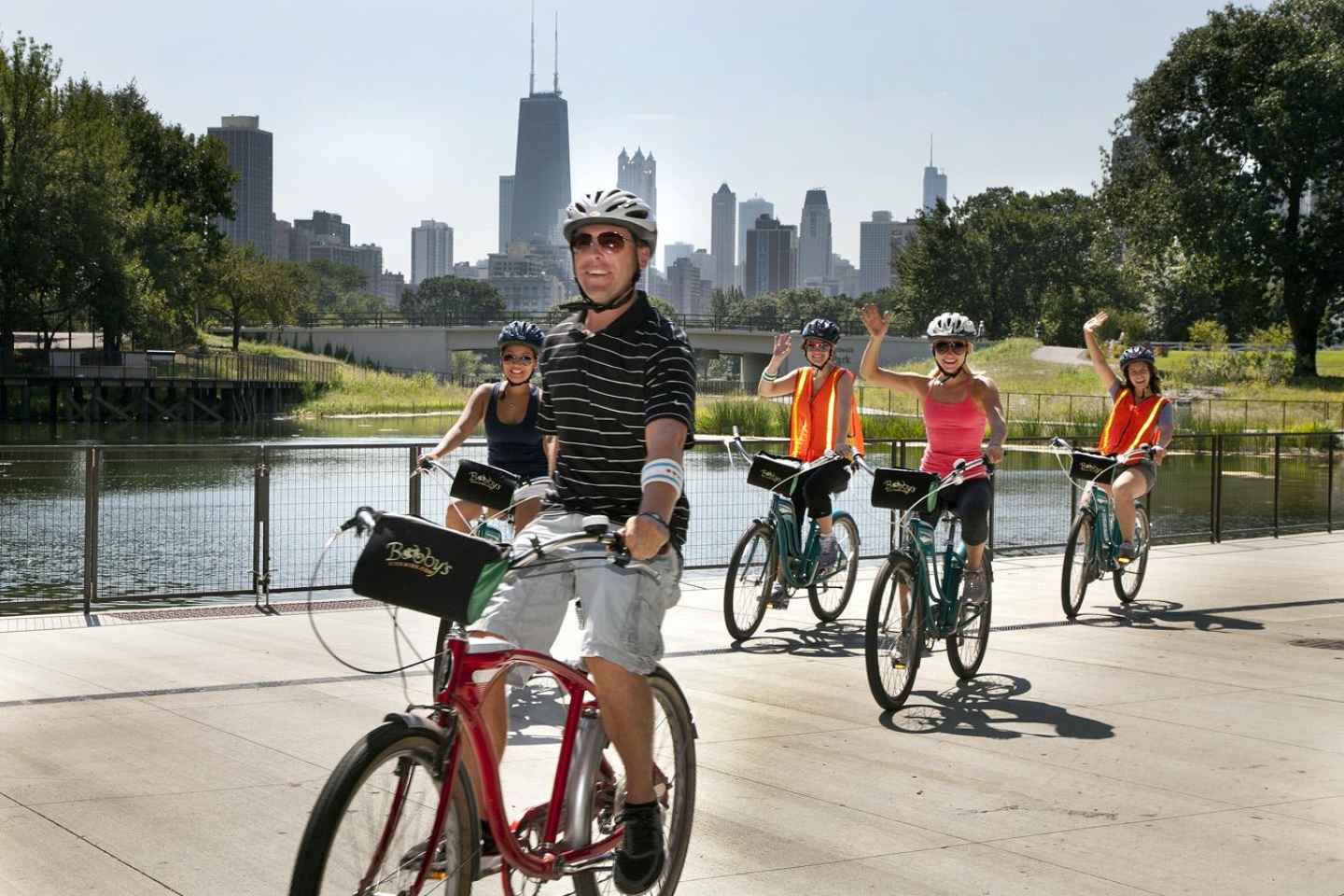 Fahrradtour durch die Nachbarschaften am Seeufer Chicagos