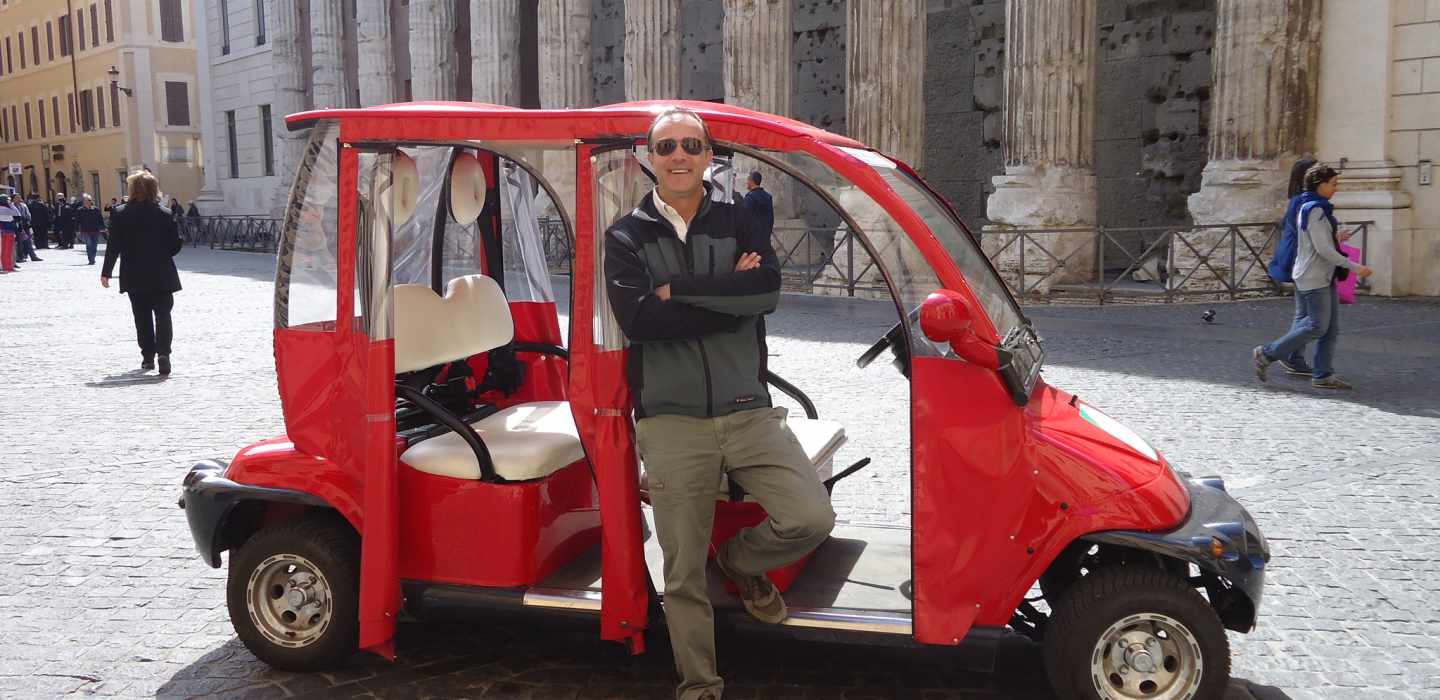 Rom: Private 4-stündige Golf Cart City Tour am Nachmittag