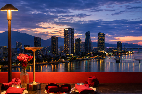 Da Nang: Panoramic Rooftop Dinner & Dragon Bridge Fire Show Dragon’s Flame Romance: Wine & Best View