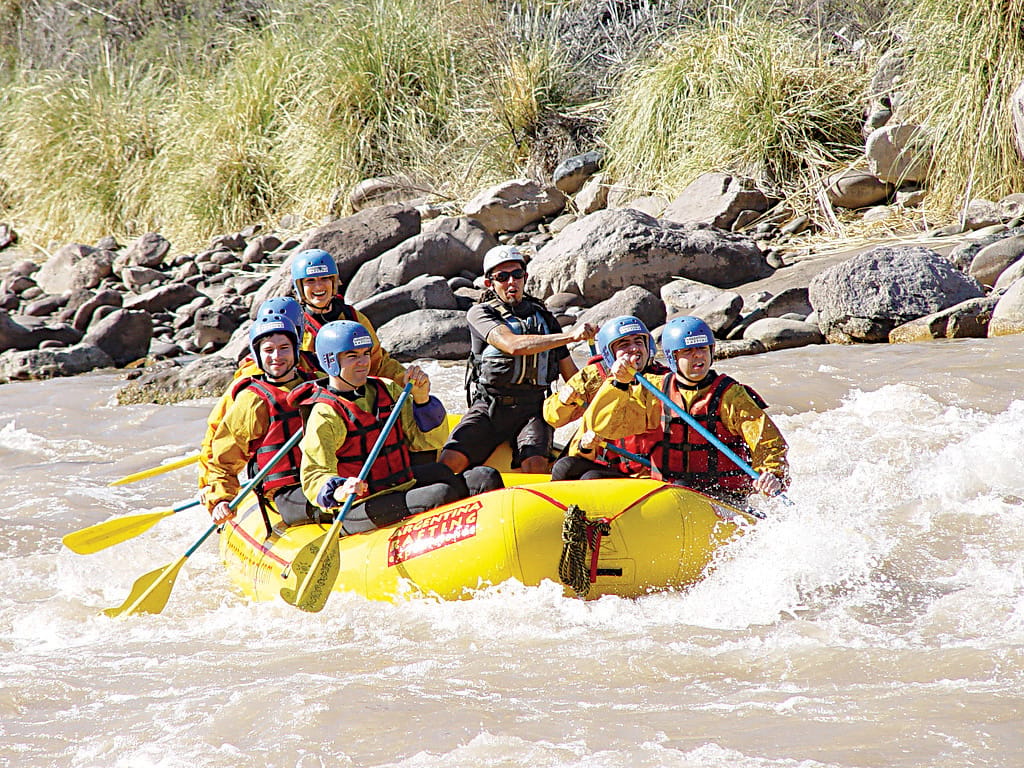 Halbtages-Rafting auf dem Mendoza-Fluss