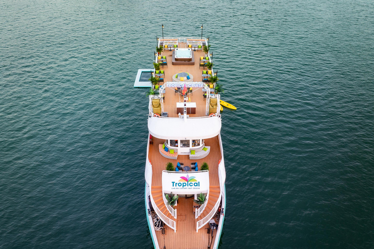 河内：下龙湾至兰哈湾 - 猫巴岛一日游从河内出发，乘坐豪华巴士（22 座）