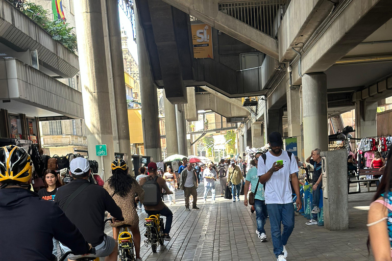 Medellin Botero Square and Downtown with local coffee in E-Bike City Tour