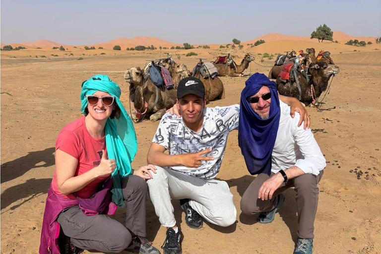 From Marrakech: 2-Day Zagora Desert Tour Camel & Luxury Camp Shared Tour With Luxury Camp