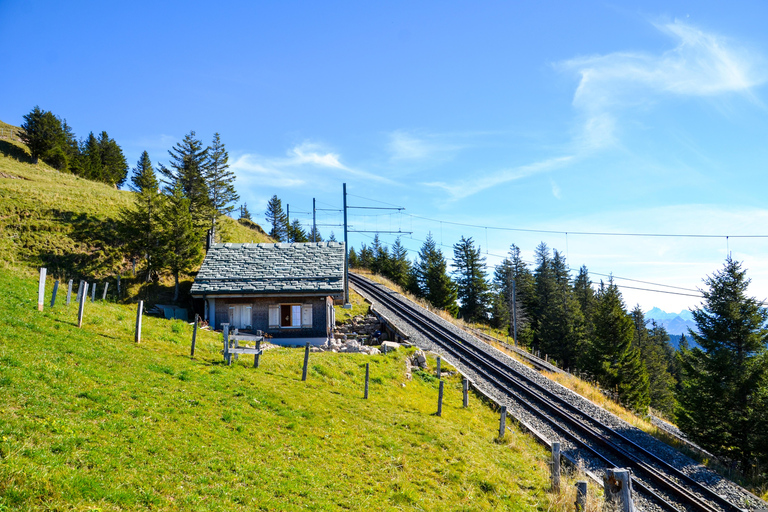 3 Mountains in 1 Day by Train, Cable Cars, Funiculars & Boat Excluding Train Tickets