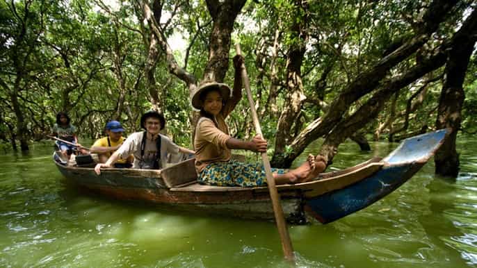 sunset tour of kompong phluk from siem reap