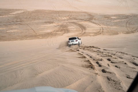 Doha: Full day Overnight & Day pass in Pvt Desert Beach Camp Doha: Full day Dune Bashing with a meal in Desert Beach Camp