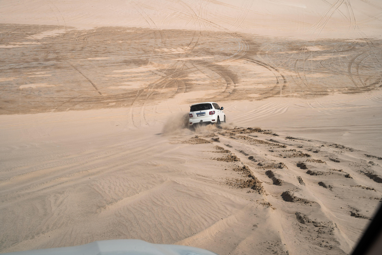 Doha: Full day Overnight & Day pass in Pvt Desert Beach Camp Doha: Full day Dune Bashing with a meal in Desert Beach Camp