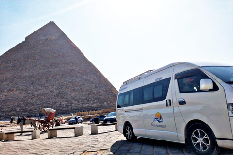 Sharm: Cairo Day Trip by Flight, Pyramids & GEM Grand Museum Entry to the Giza Pyramids, Sphinx and old Egyptian Museum