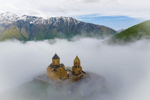 From Stepantsminda: Kazbegi Region With Waterfall