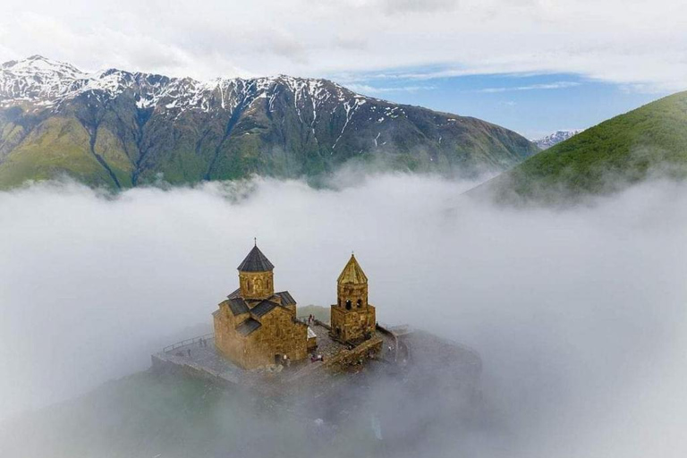 From Stepantsminda: Kazbegi Region With Waterfall